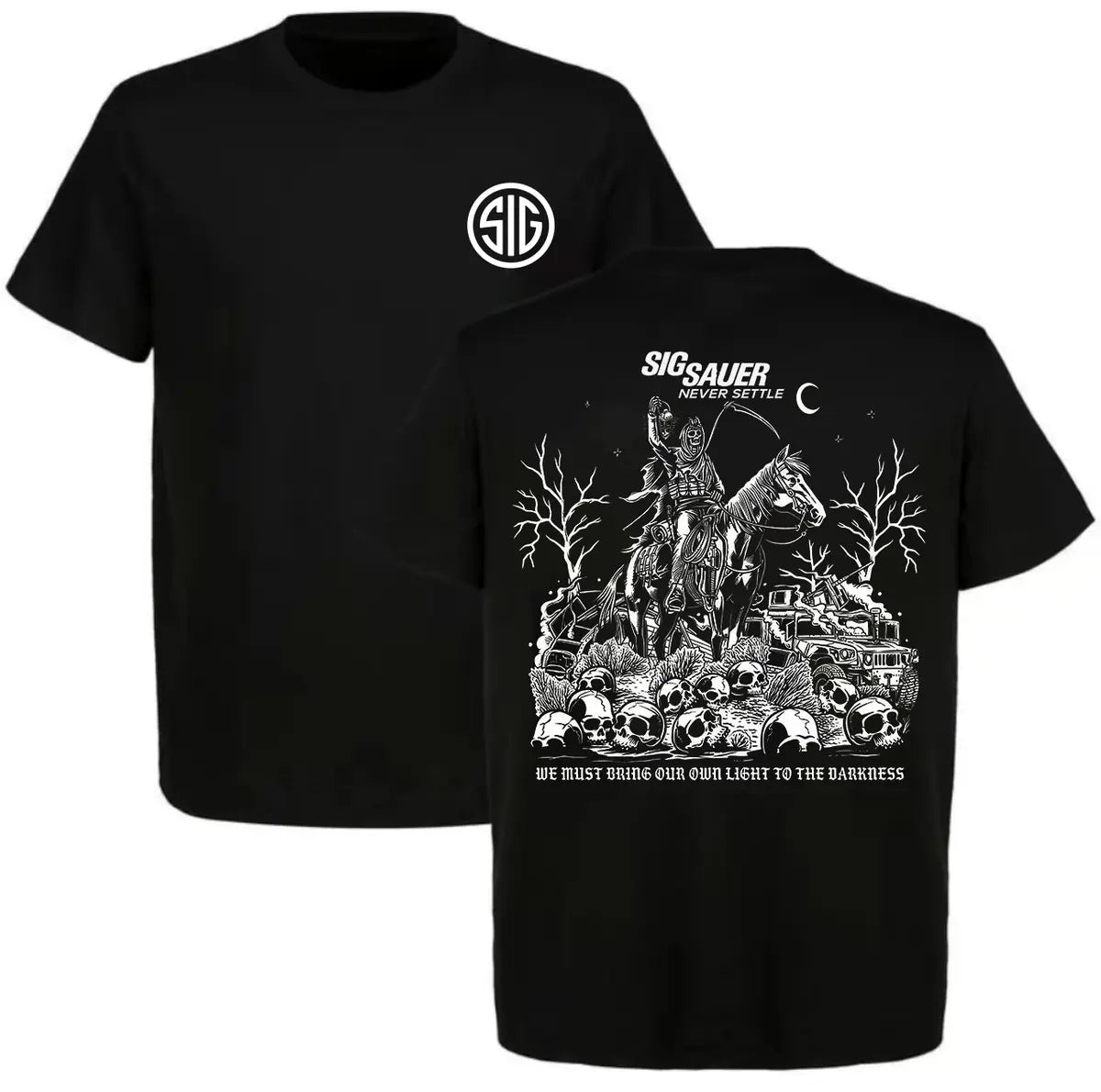 Sig Sauer Never Settle Printed Men's T-Shirt