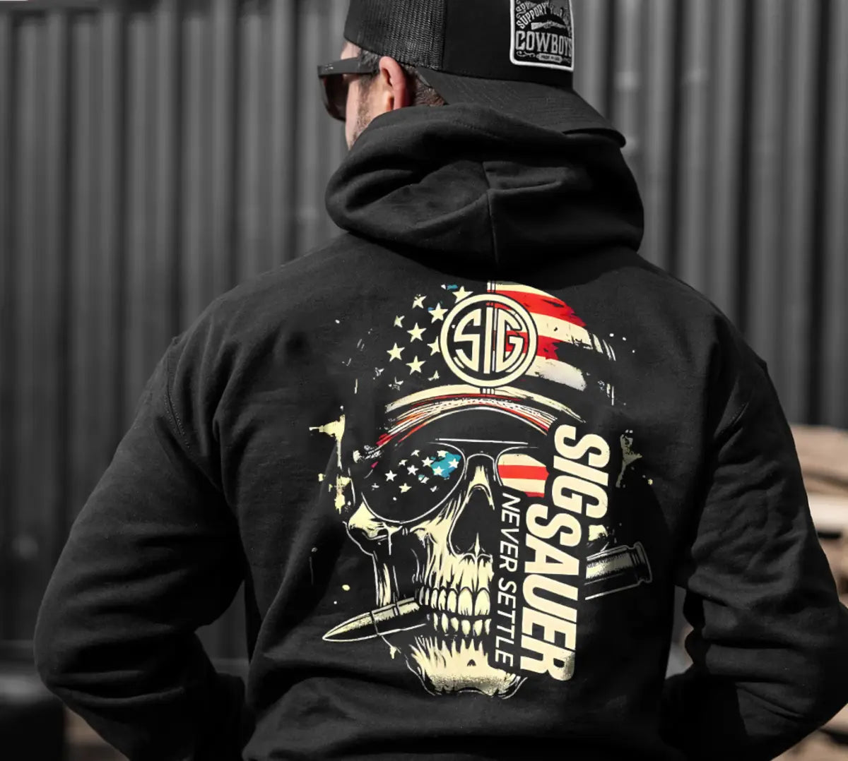Sig Sauer Never Settle Printed Fleece-lined Unisex Hoodie