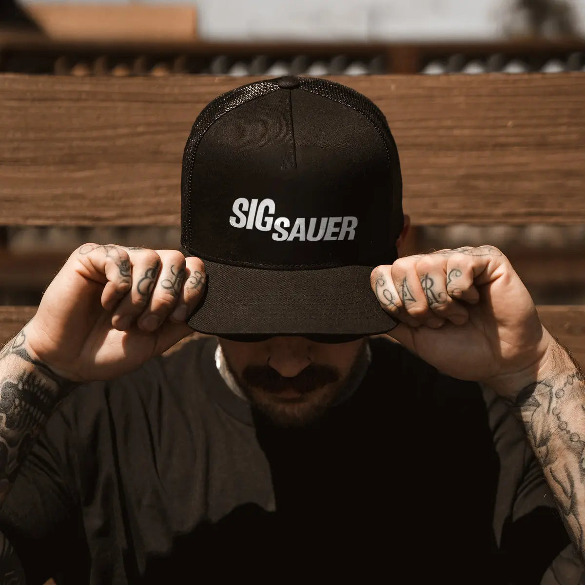 Sig Sauer Printed Breathable Mesh Baseball Cap Image - 2
