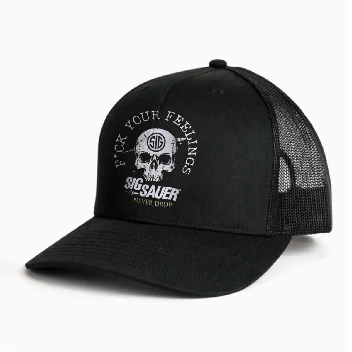 F*ck Your Feeling Sig Sauer Printed Breathable Mesh Baseball Cap Image - 1