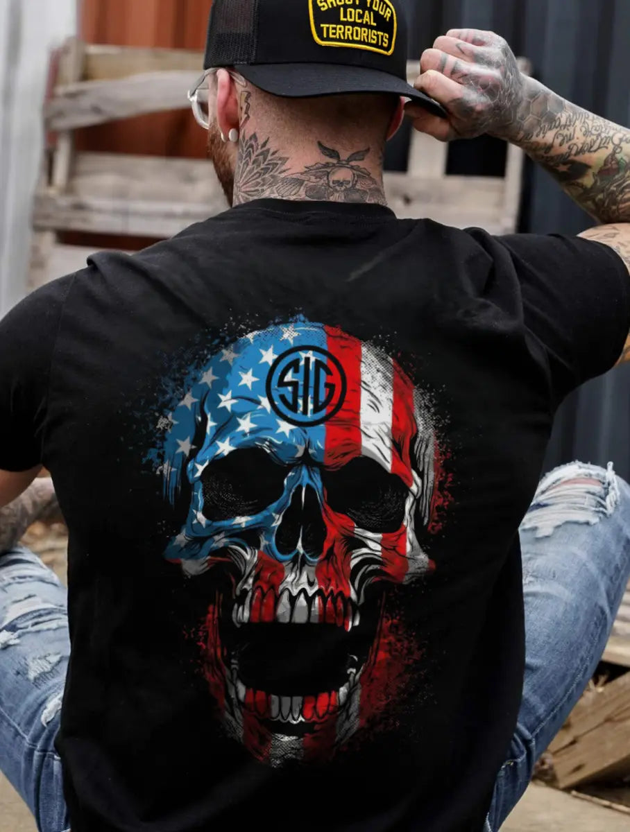 Sig Sauer Skull Printed Men's T-shirt