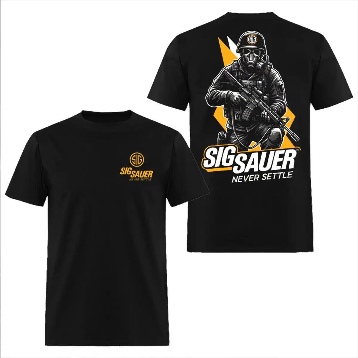 Sig Sauer Never Settle Printed Men's T-shirt