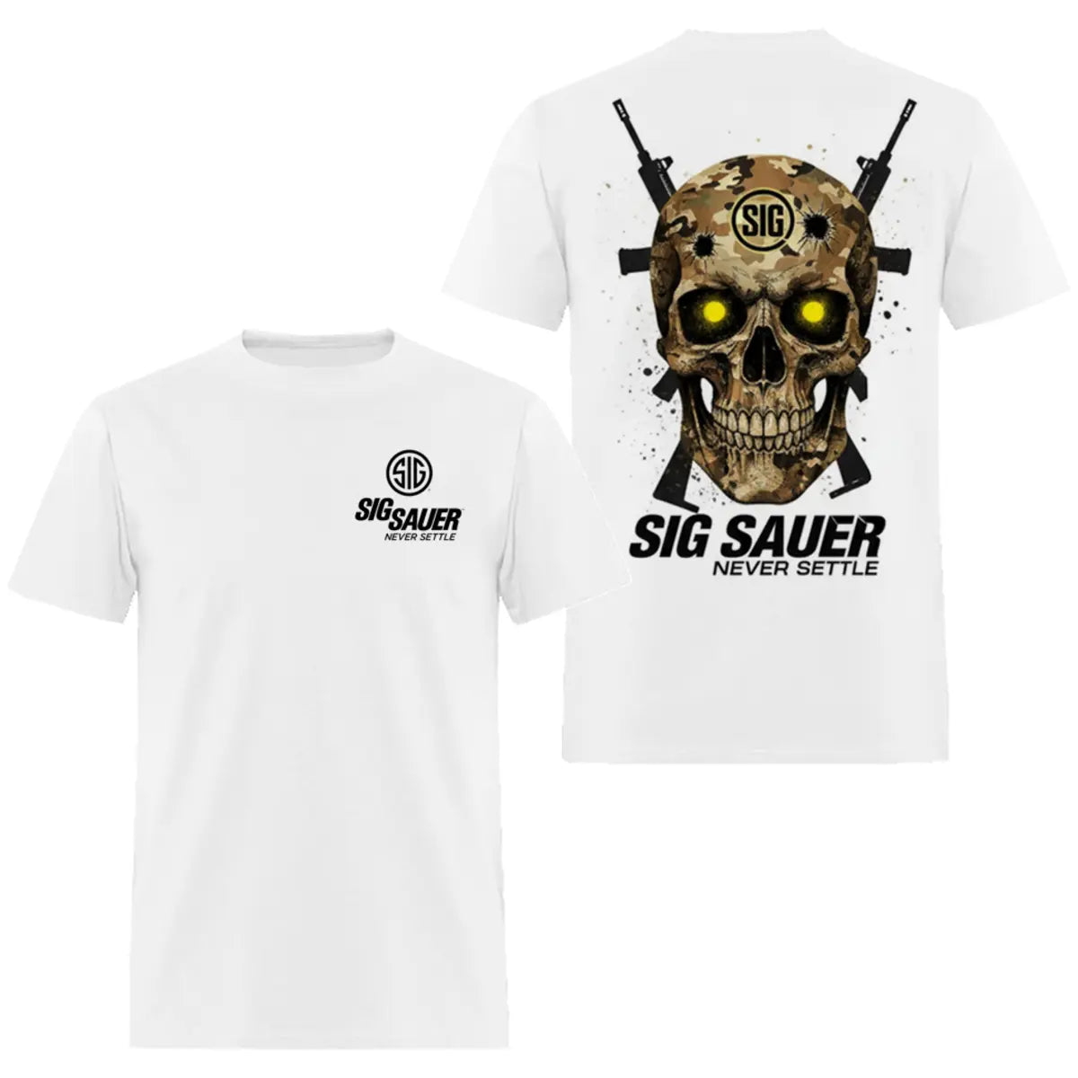 Sig Sauer Never Settle Printed Men's T-shirt