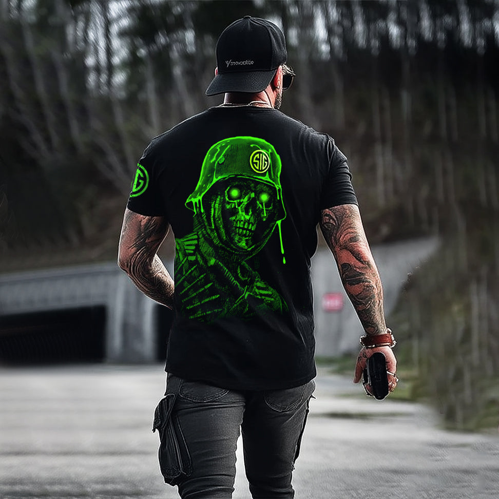 Sig Sauer Skull Printed Men's T-shirt