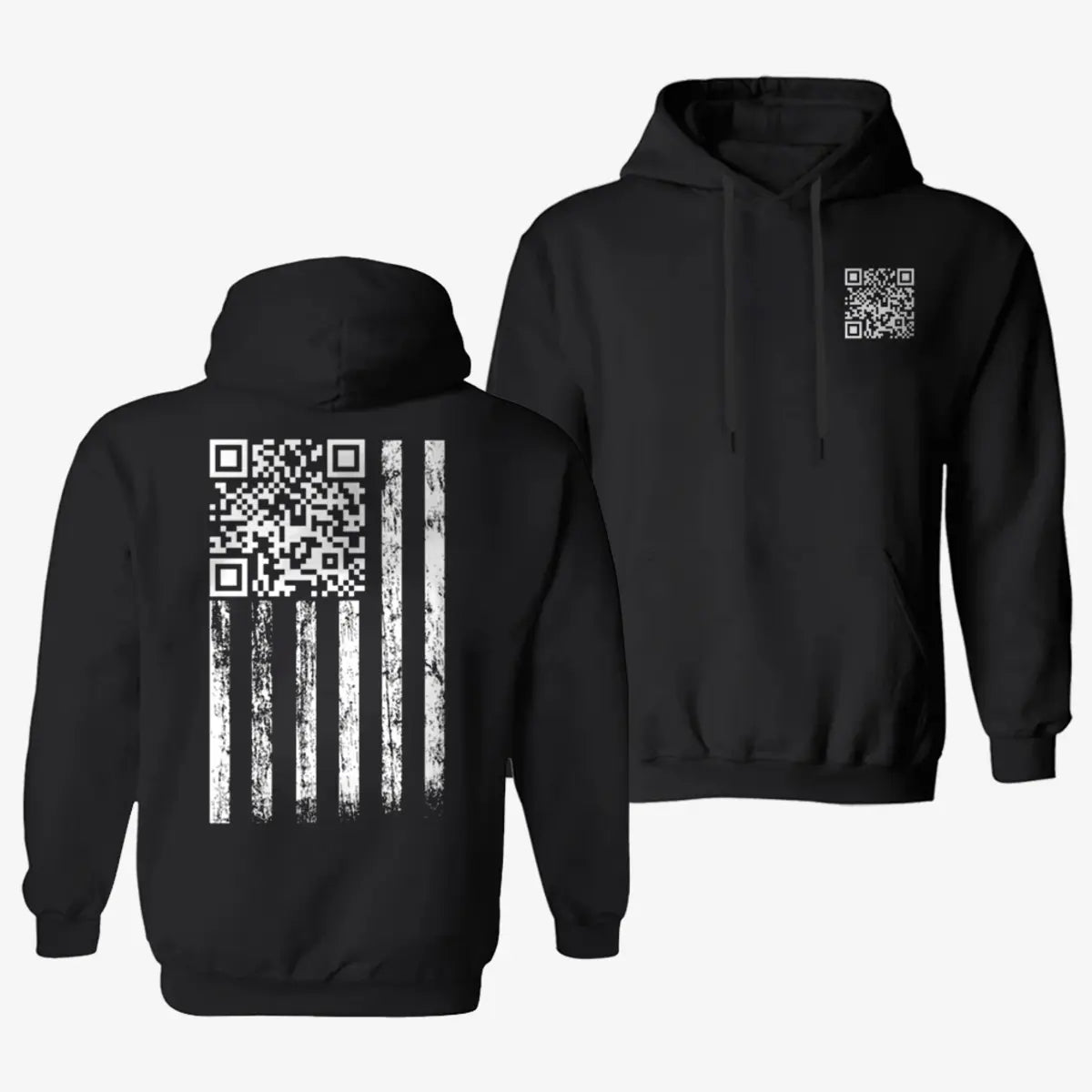 Funny Hidden Messages Printed Fleece-lined Unisex Hoodie