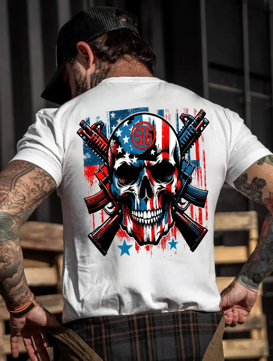 Sig Sauer Skull Printed Men's T-Shirt