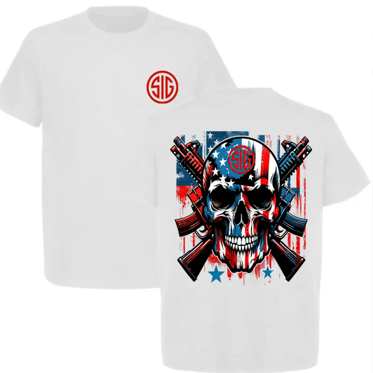 Sig Sauer Skull Printed Men's T-Shirt