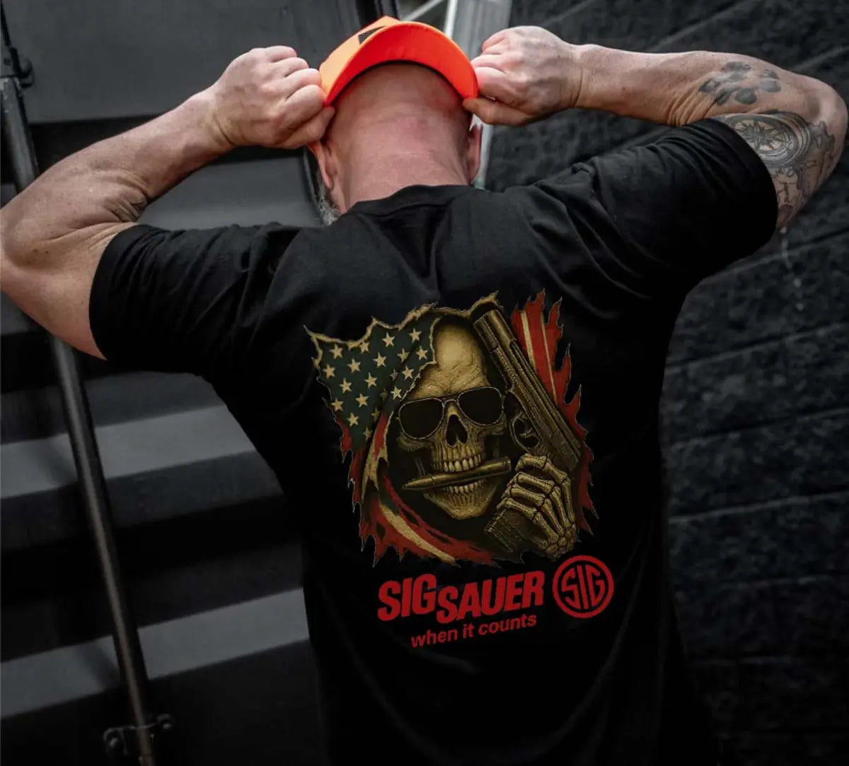 Sig Sauer When It Counts Printed Men's T-Shirt