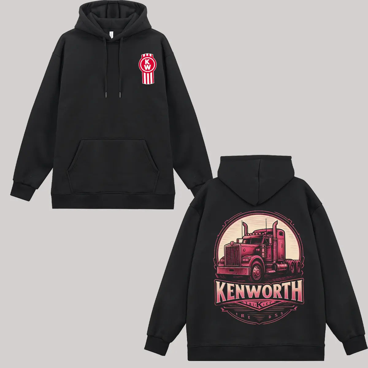Kenworth Printed Fleece-lined Unisex Hoodie