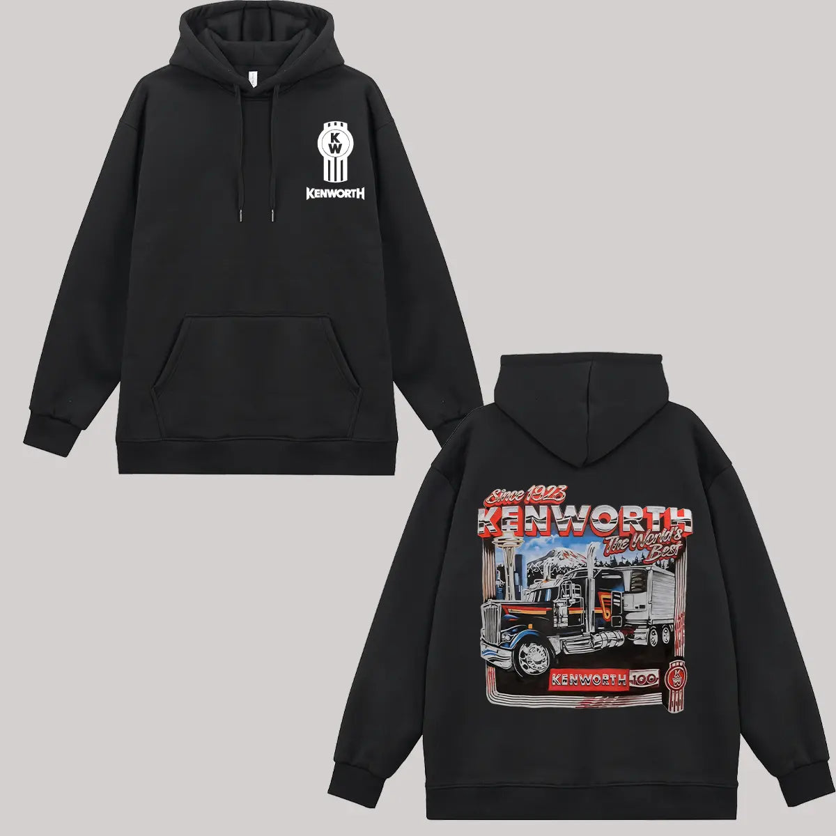 Kenworth Since 1923 Printed Fleece-lined Unisex Hoodie