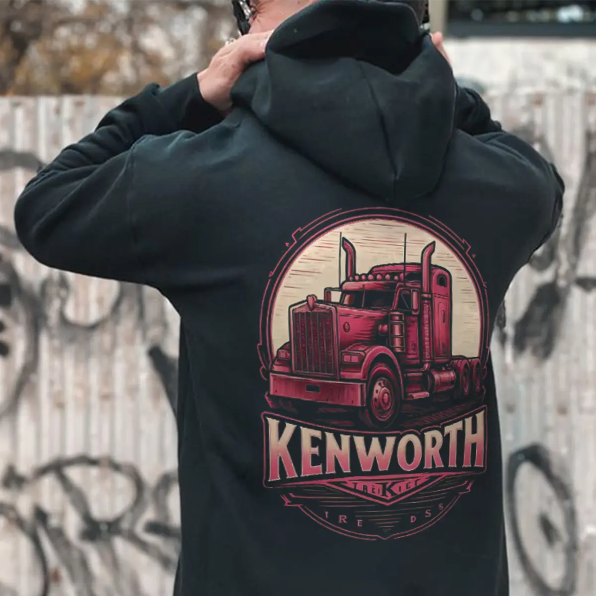 Kenworth Printed Fleece-lined Unisex Hoodie