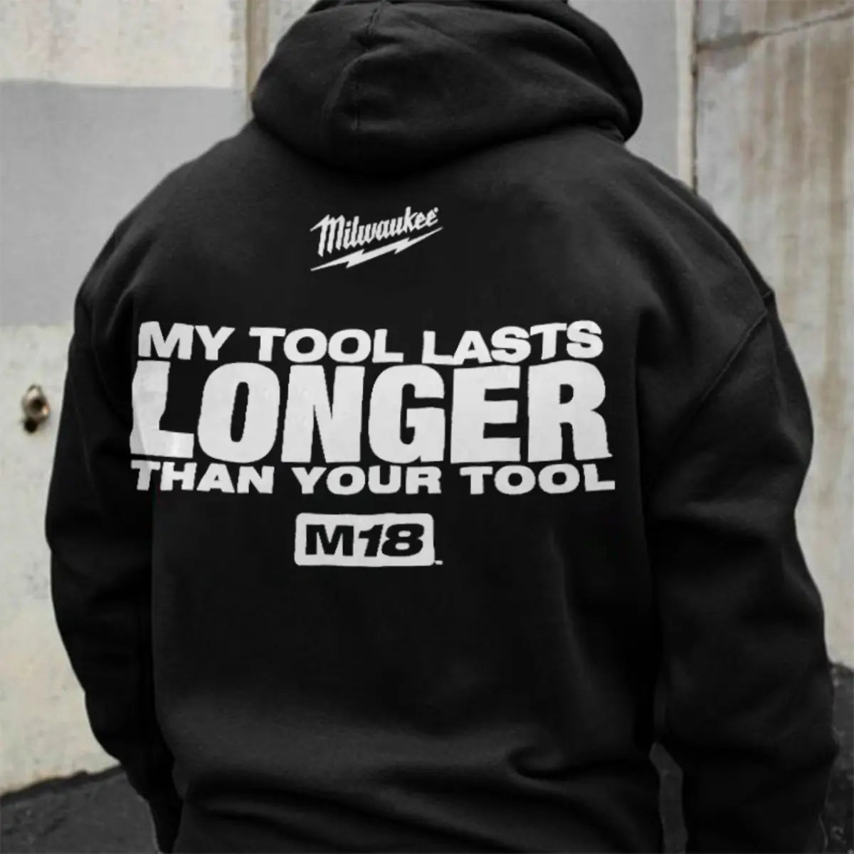 Milwaukee My Tool Lasts Longer Printed Fleece-lined Unisex Hoodie