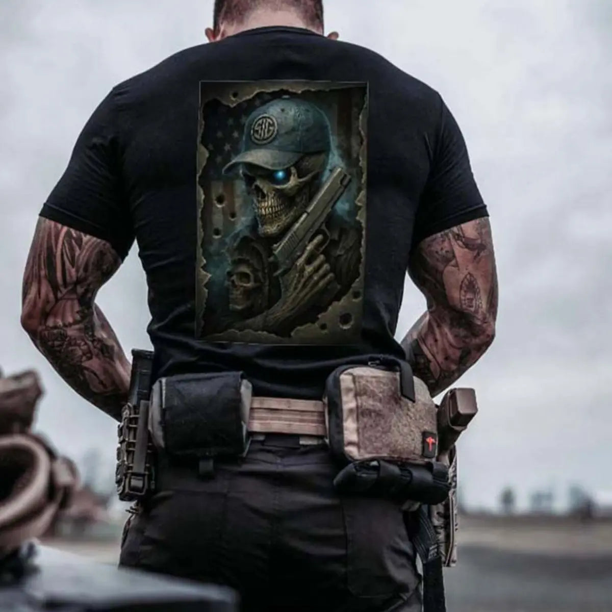 Sig Sauer Skull Printed Men's T-shirt