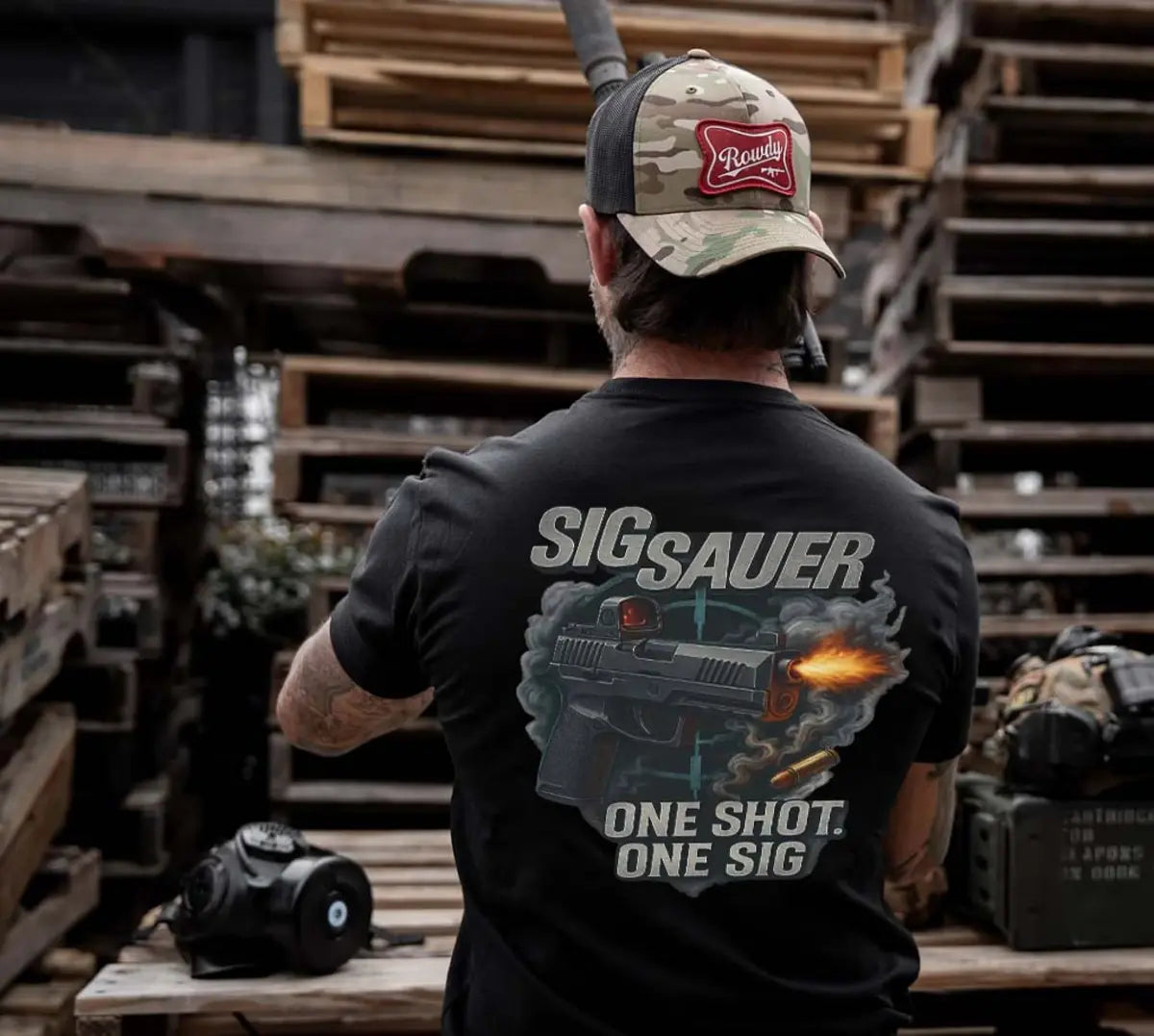 Sig Sauer One Shot One Sig Printed Men's T-shirt