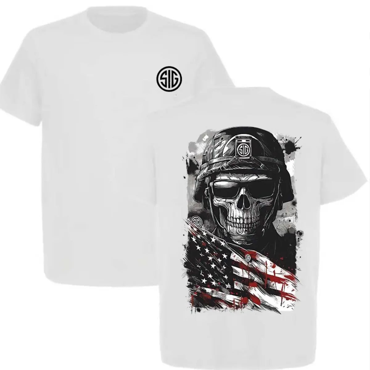 Sig Sauer Skull Printed Men's T-Shirt
