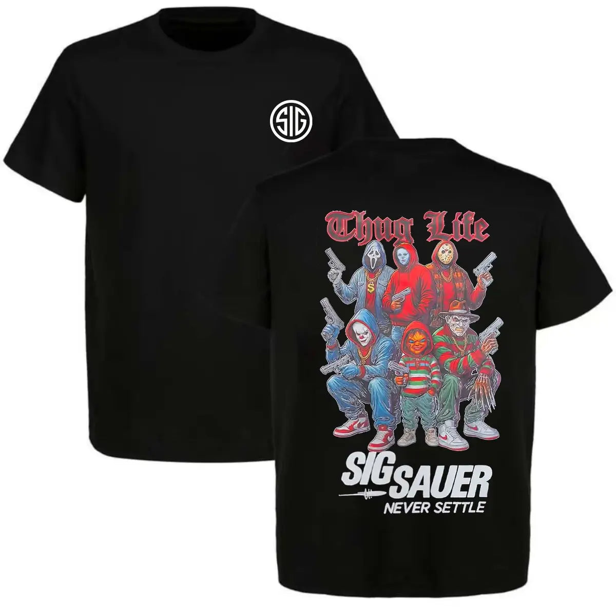 Sig Sauer Never Settle Printed Men's T-shirt