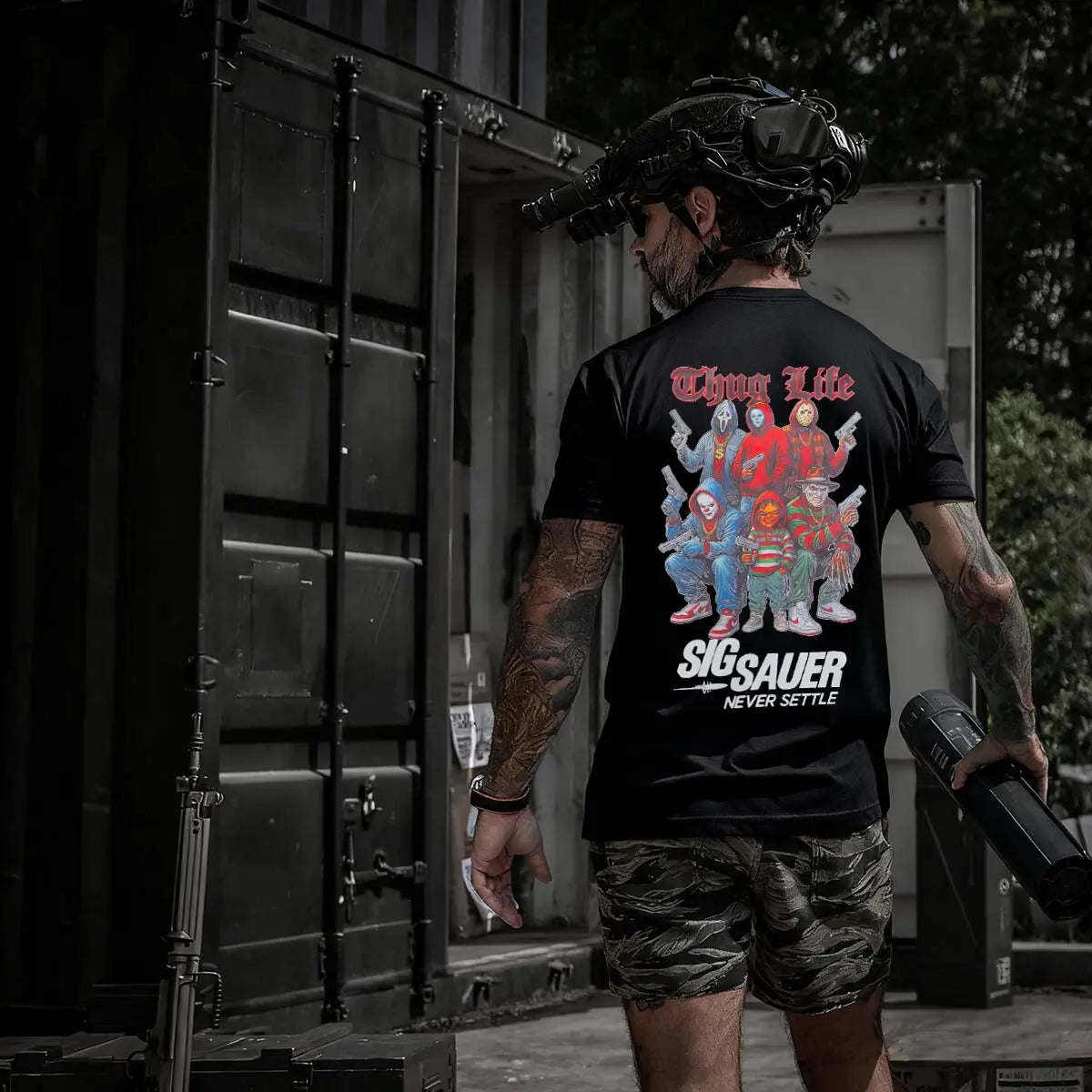 Sig Sauer Never Settle Printed Men's T-shirt