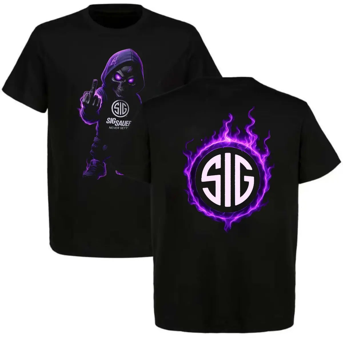 Sig Sauer Never Settle Printed Men's T-shirt