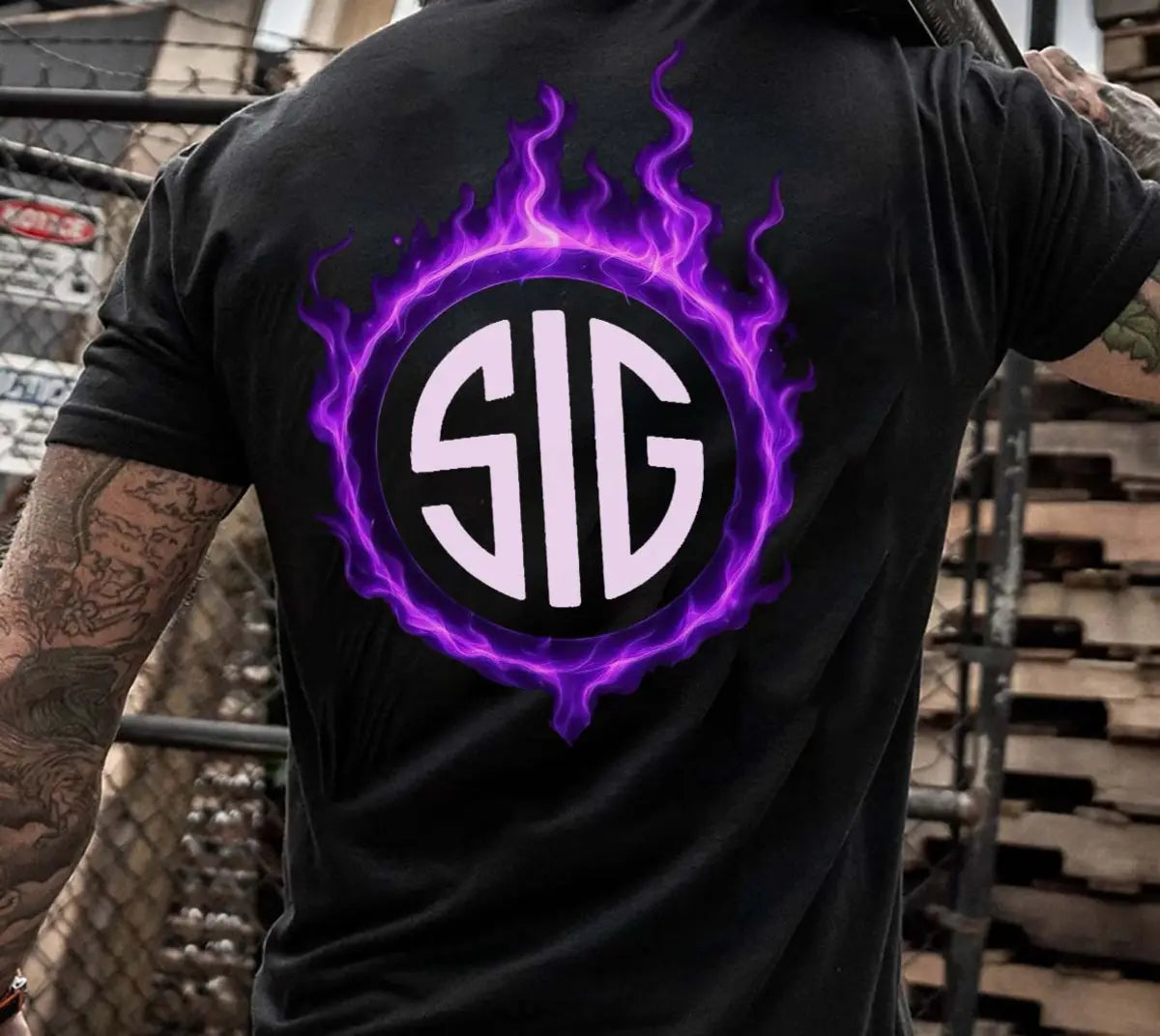 Sig Sauer Never Settle Printed Men's T-shirt