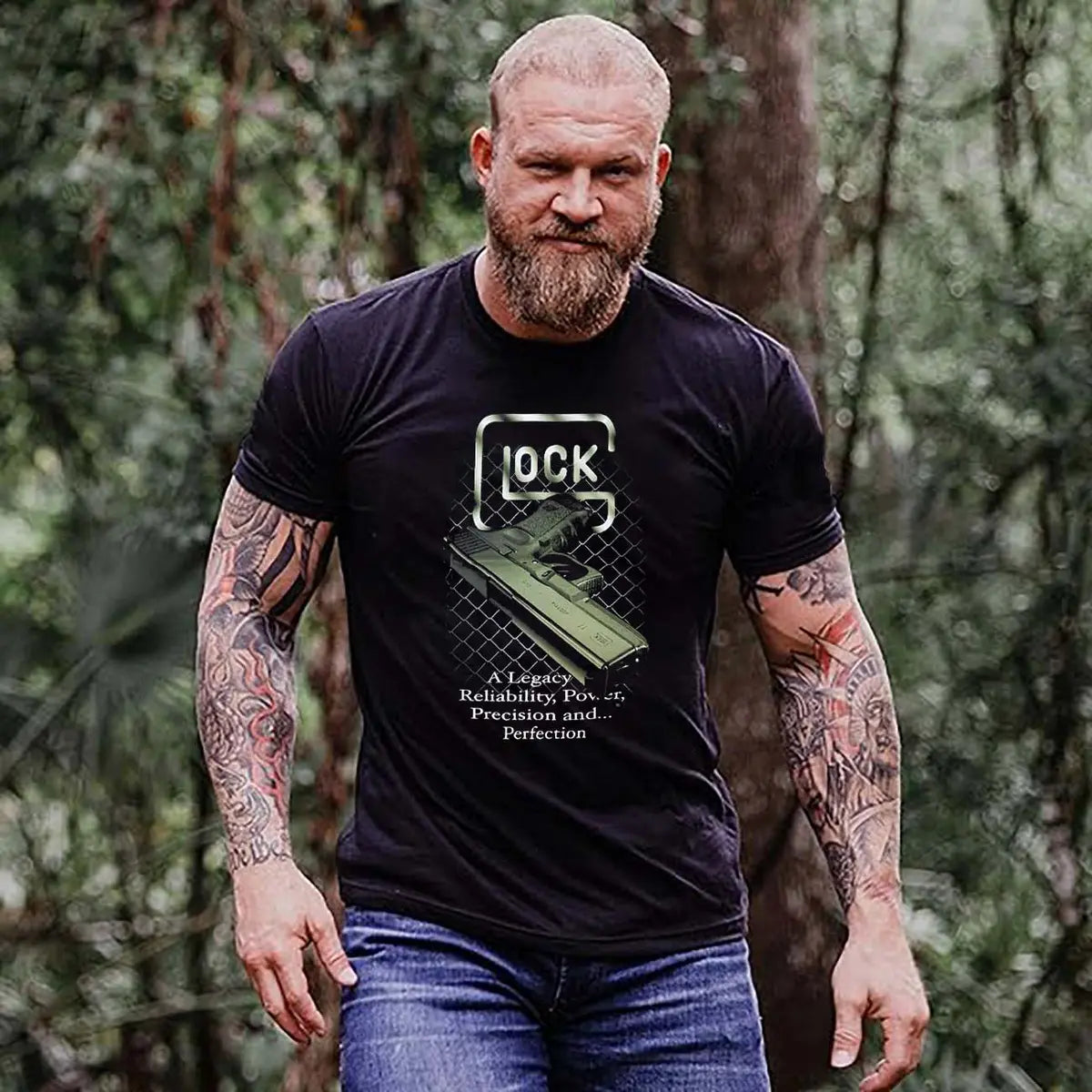 Glock A Legacy of Reliability Printed Men's T-shirt