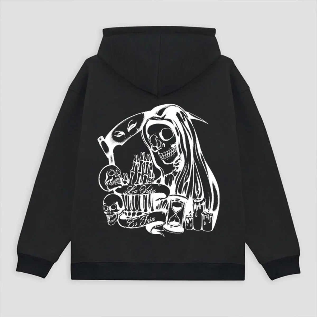 The Grim Reaper Printed Fleece-lined Unisex Hoodie