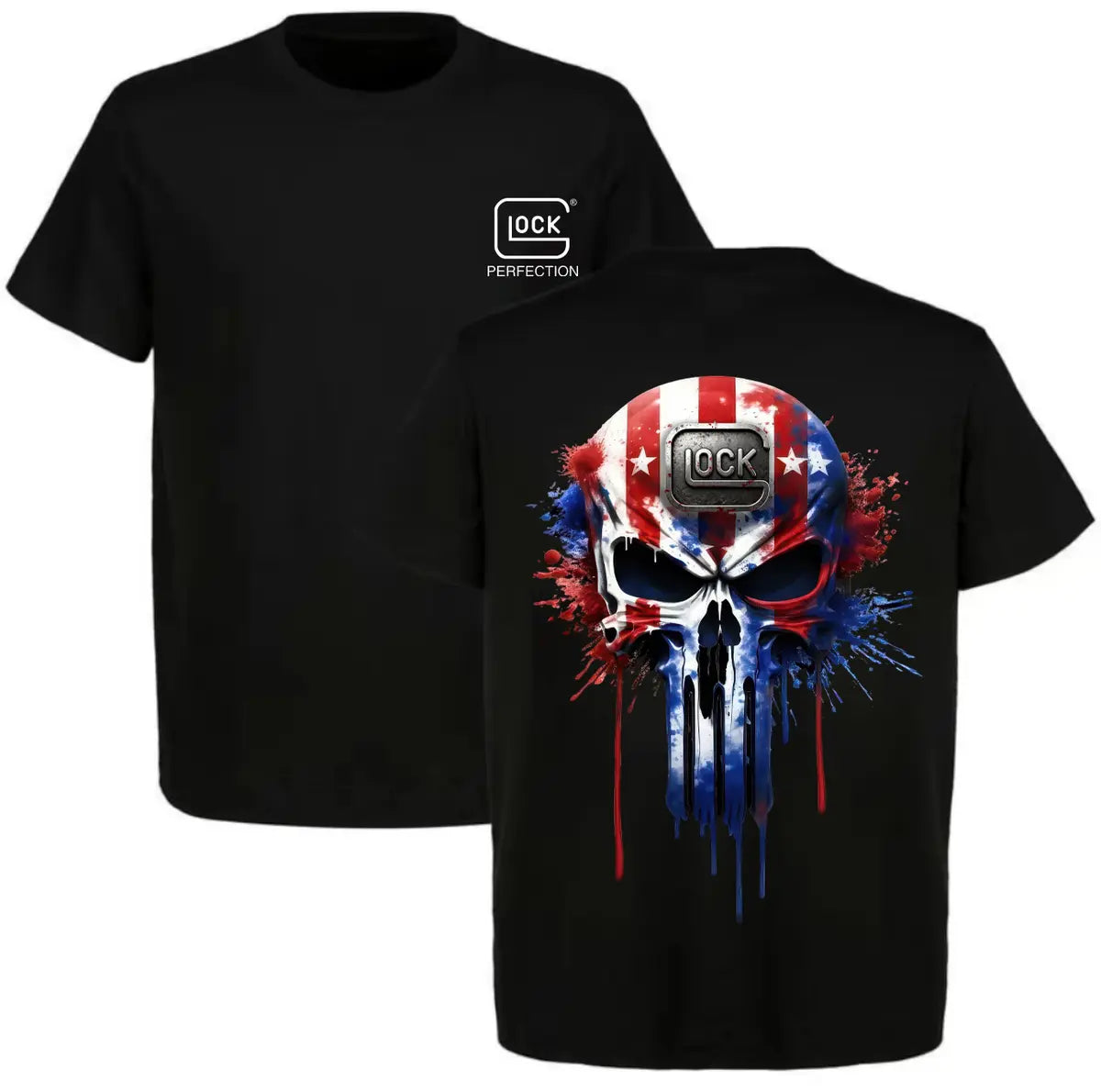 Glock Skull Printed Men's T-shirt