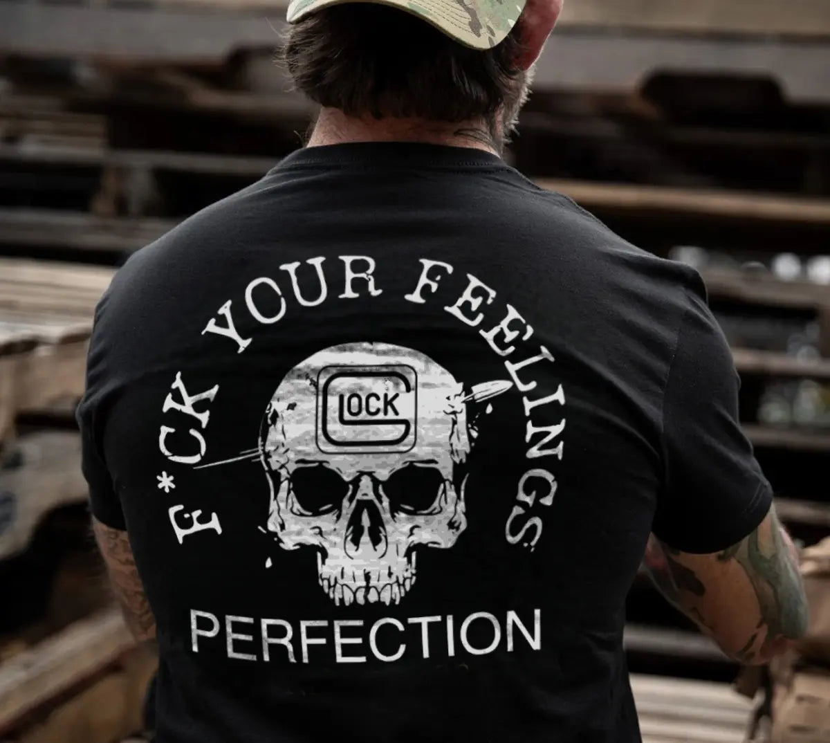 Glock F*ck Your Feeling Printed Men's T-shirt Image - 1