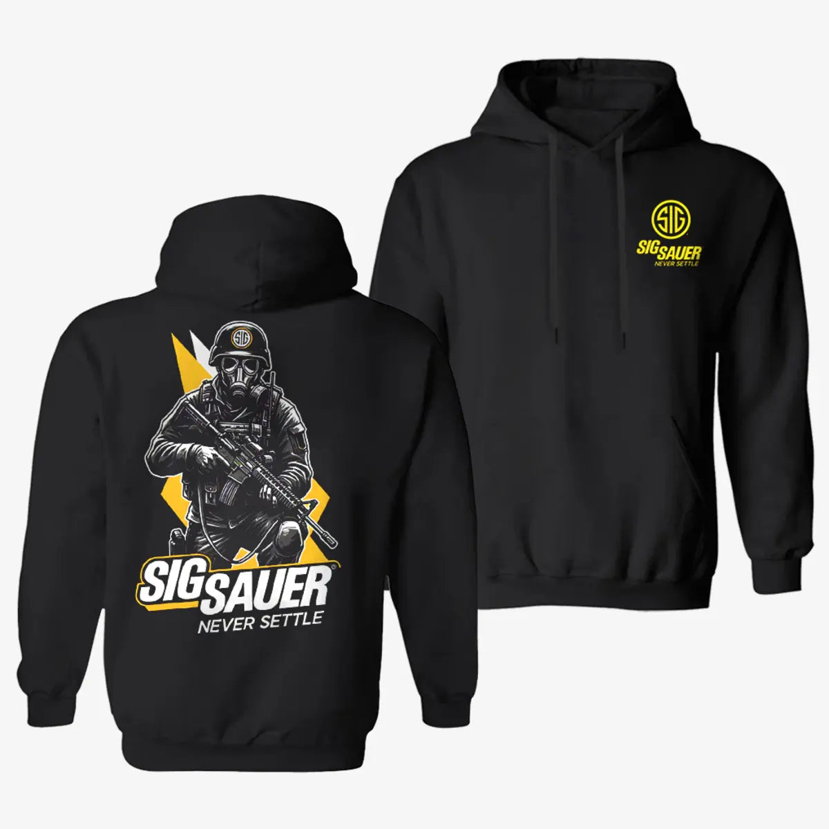 Sig Sauer Never Settle Printed Fleece-lined Unisex Hoodie