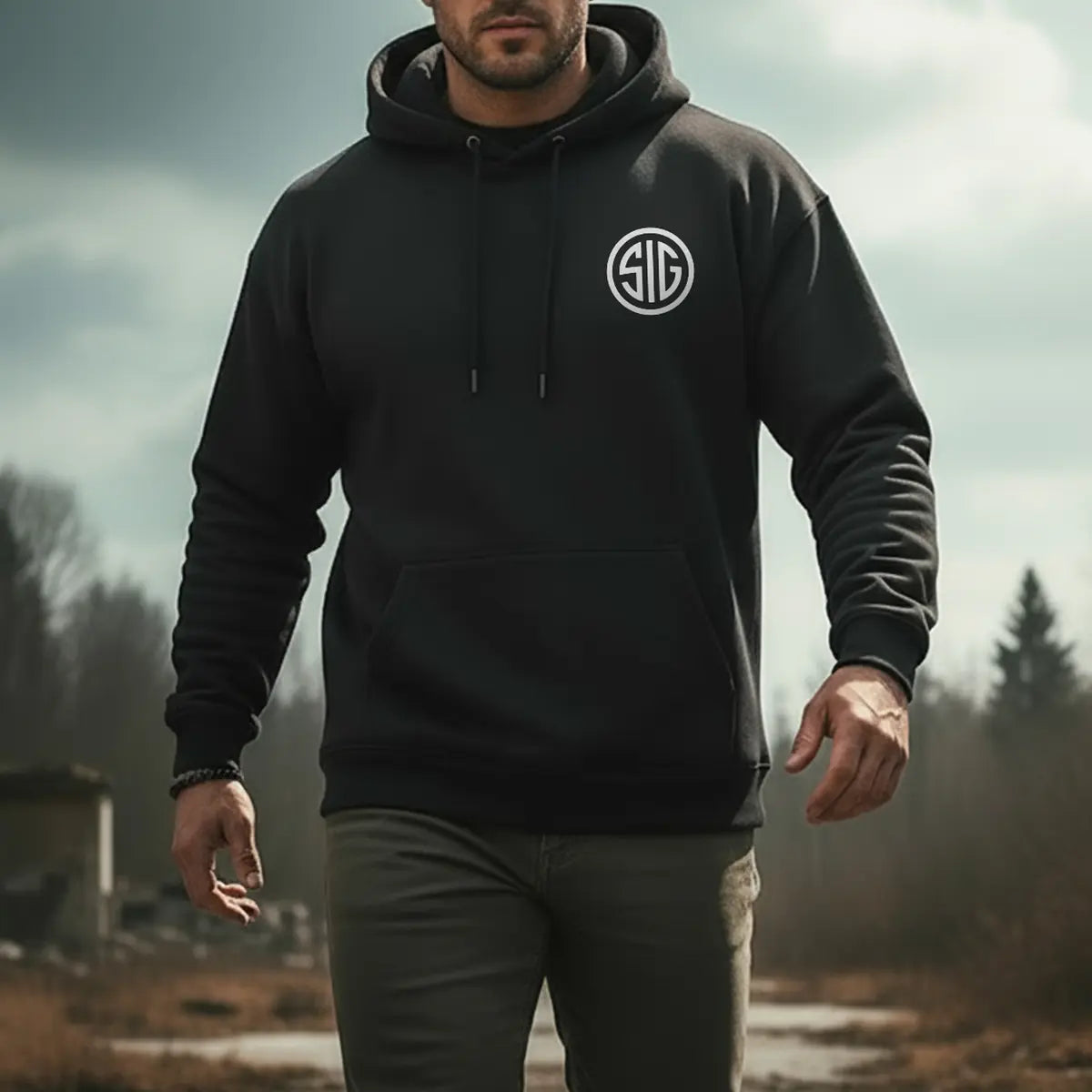 Sig Sauer Skull Printed Fleece-lined Unisex Hoodie