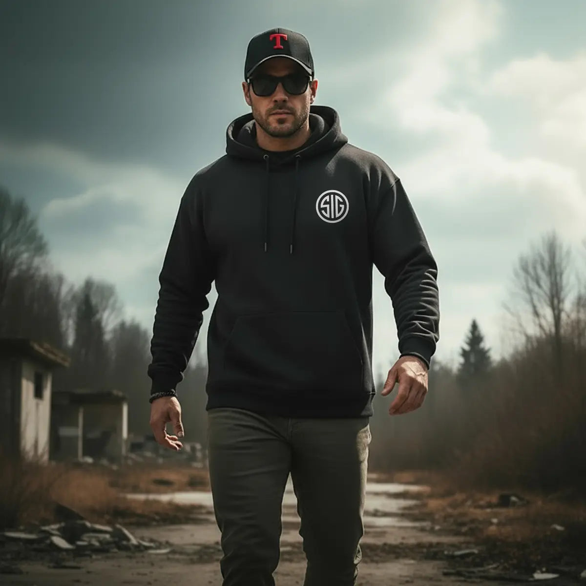 Sig Sauer Skull Printed Fleece-lined Unisex Hoodie