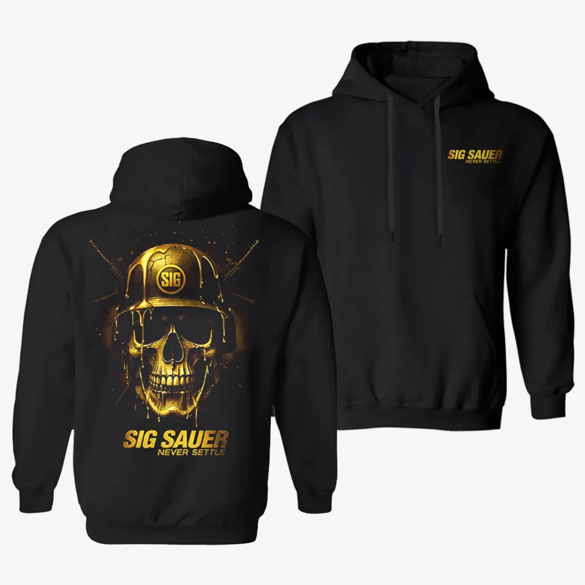 Sig Sauer Never Settle Printed Fleece-lined Unisex Hoodie