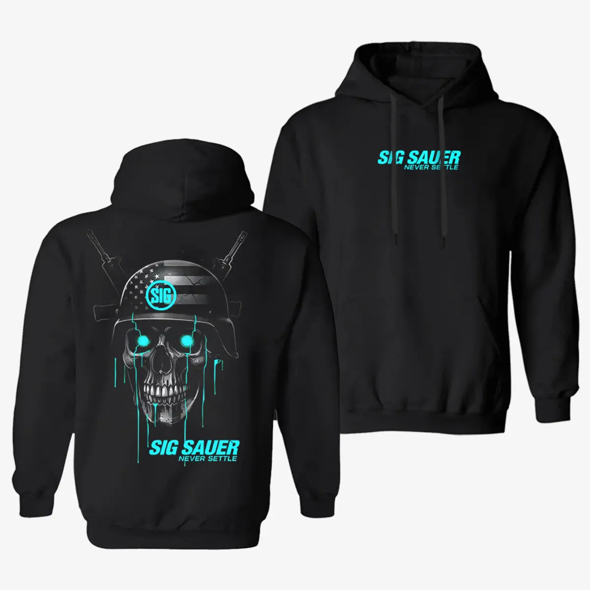 Sig Sauer Never Settle Printed Fleece-lined Unisex Hoodie
