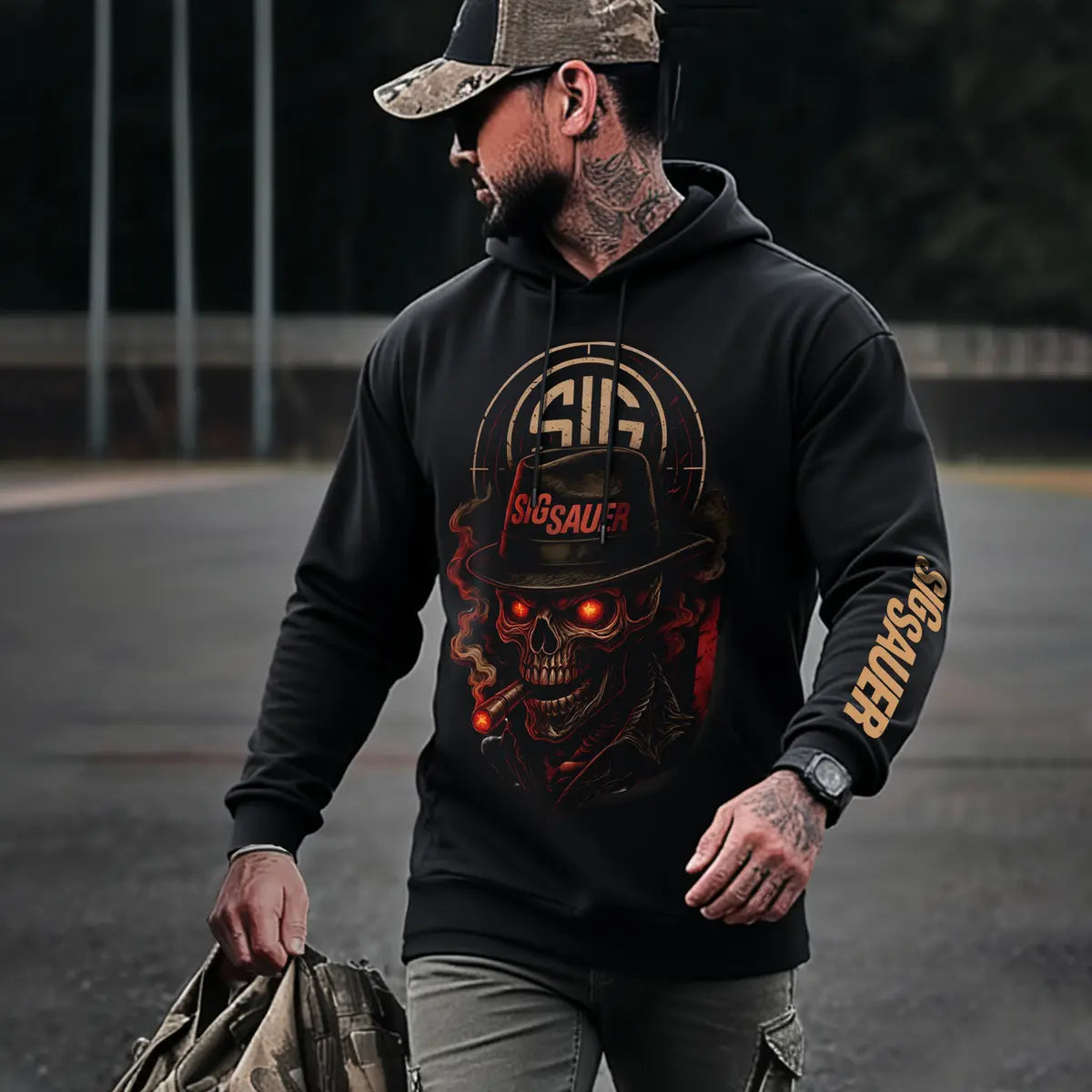 Sig Sauer Printed Fleece-lined Unisex Pocketless Hoodie