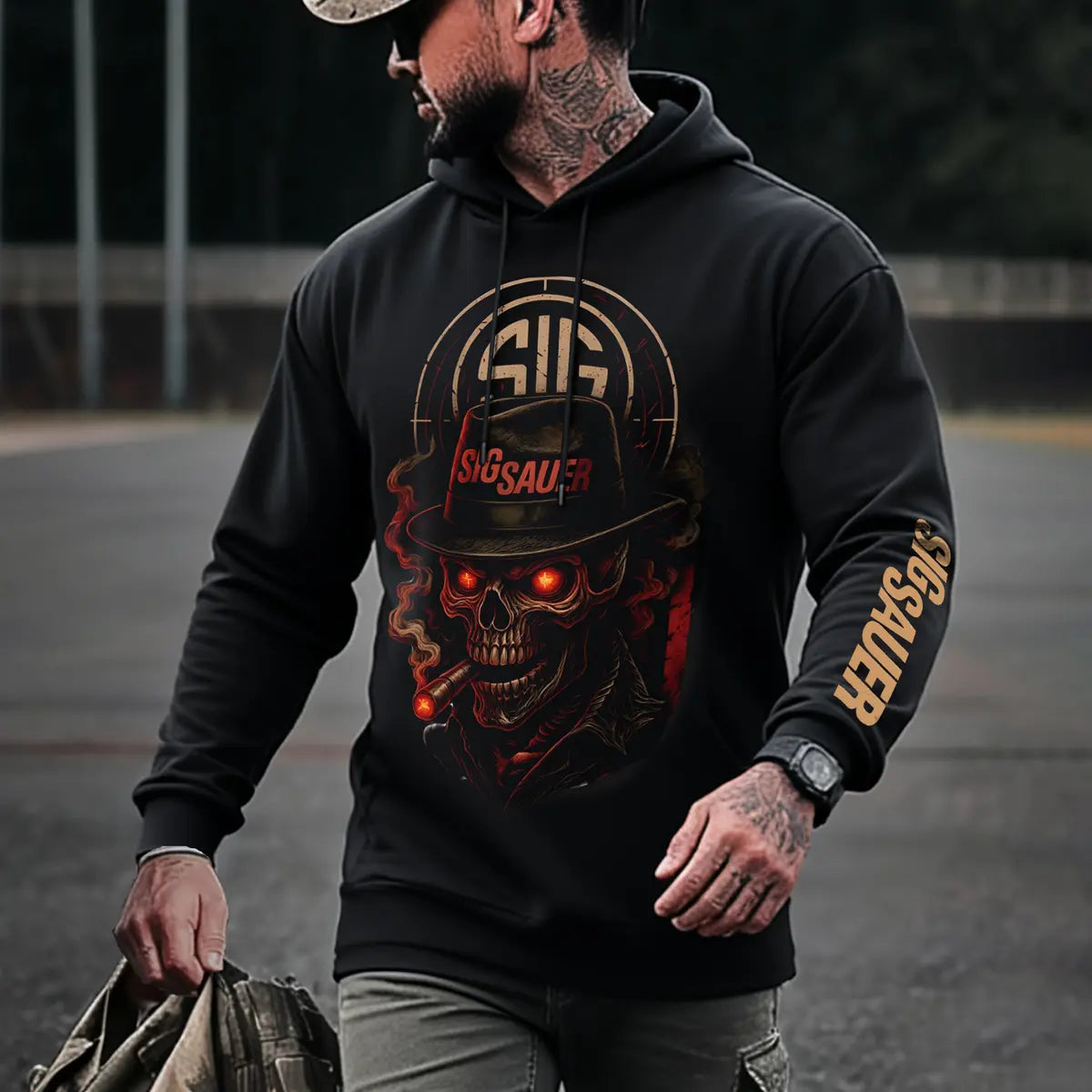Sig Sauer Printed Fleece-lined Unisex Pocketless Hoodie