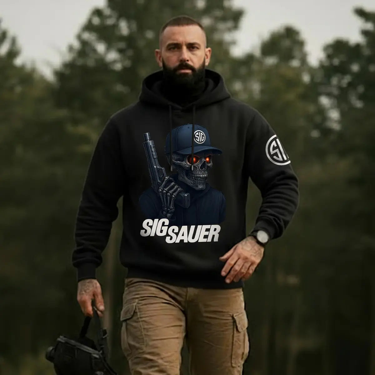 Sig Sauer Printed Fleece-lined Unisex Pocketless Hoodie