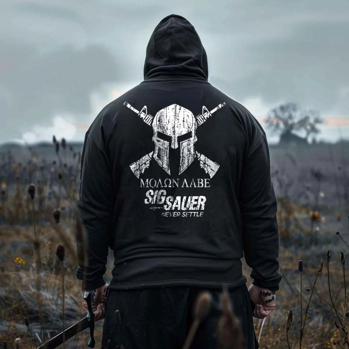 Sig Sauer Never Settle Printed Fleece-lined Unisex Hoodie