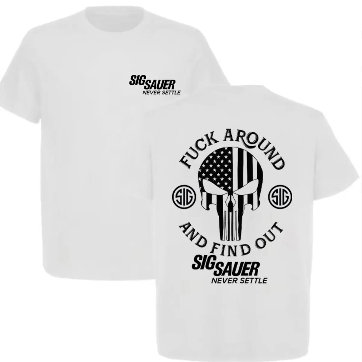 Sig Sauer Never Settle Printed Men's T-Shirt