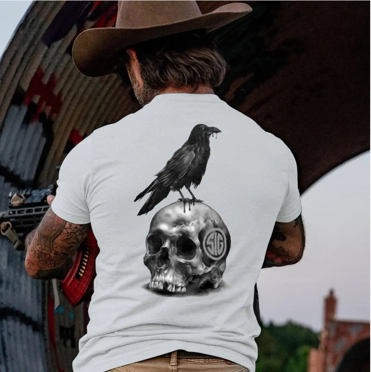 Sig Sauer Never Settle Printed Men's T-Shirt