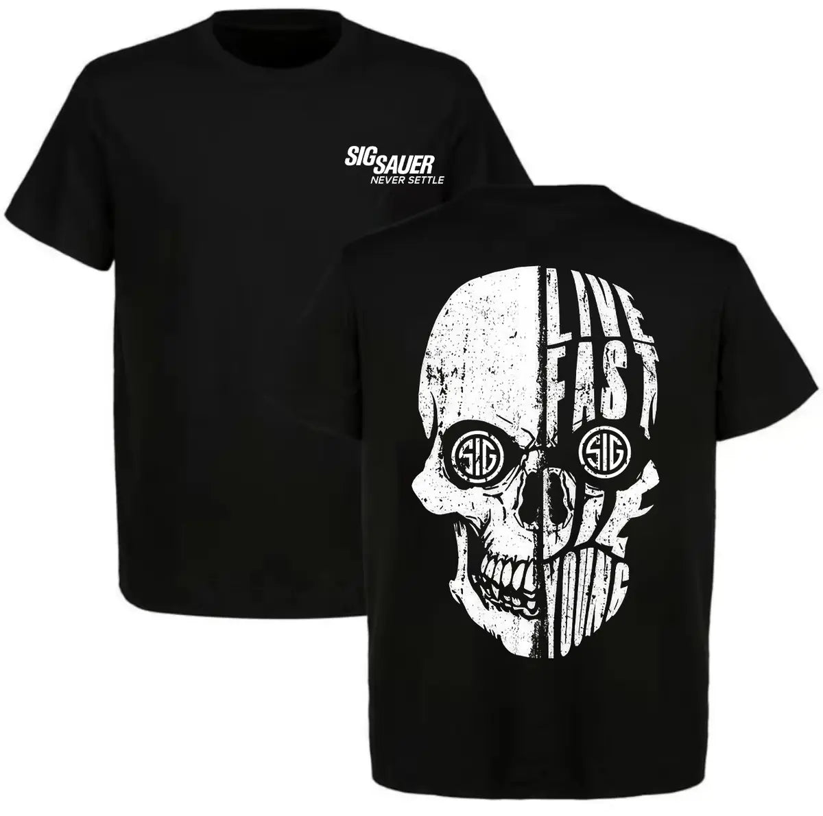 Sig Sauer Never Settle Printed Men's T-shirt