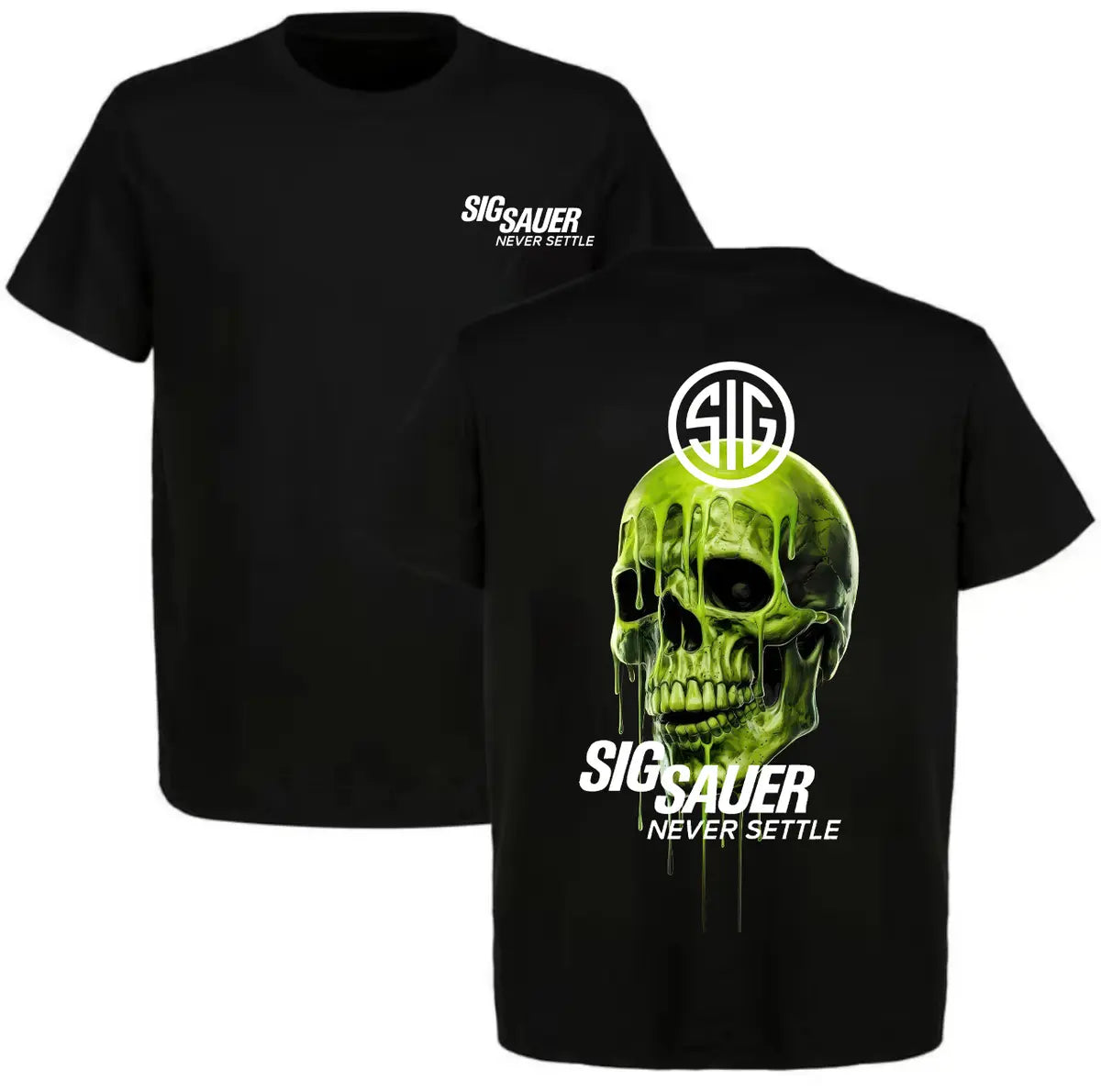 Sig Sauer Never Settle Printed Men's T-shirt