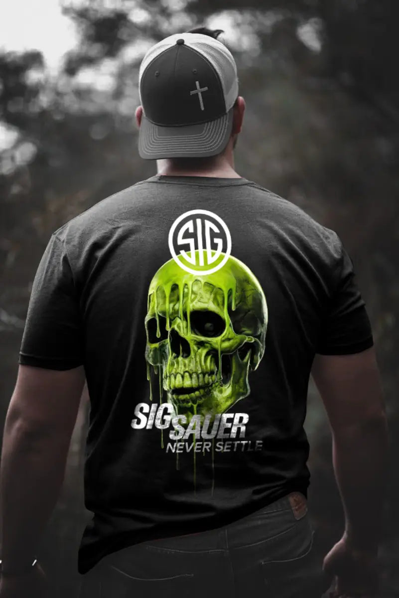 Sig Sauer Never Settle Printed Men's T-shirt