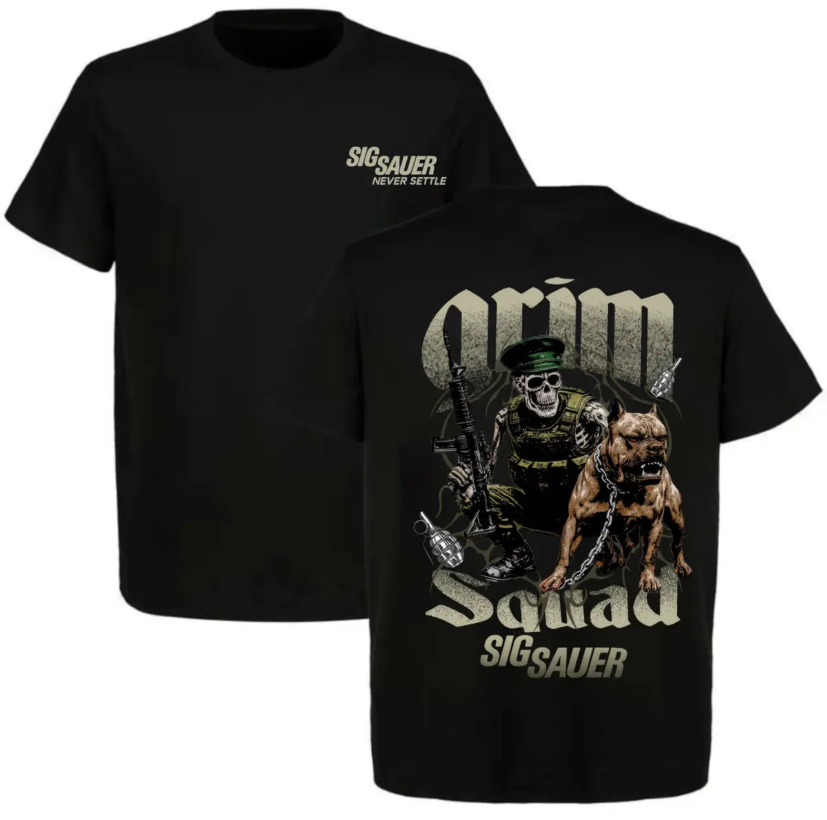 Sig Sauer Never Settle Printed Men's T-shirt