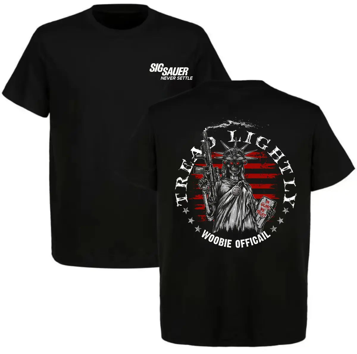 Sig Sauer Never Settle Printed Men's T-shirt