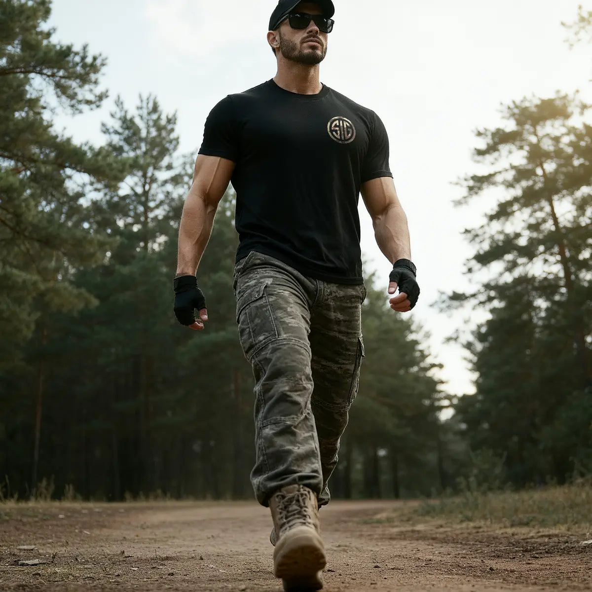 Sig Sauer Never Settle Printed Men's T-shirt