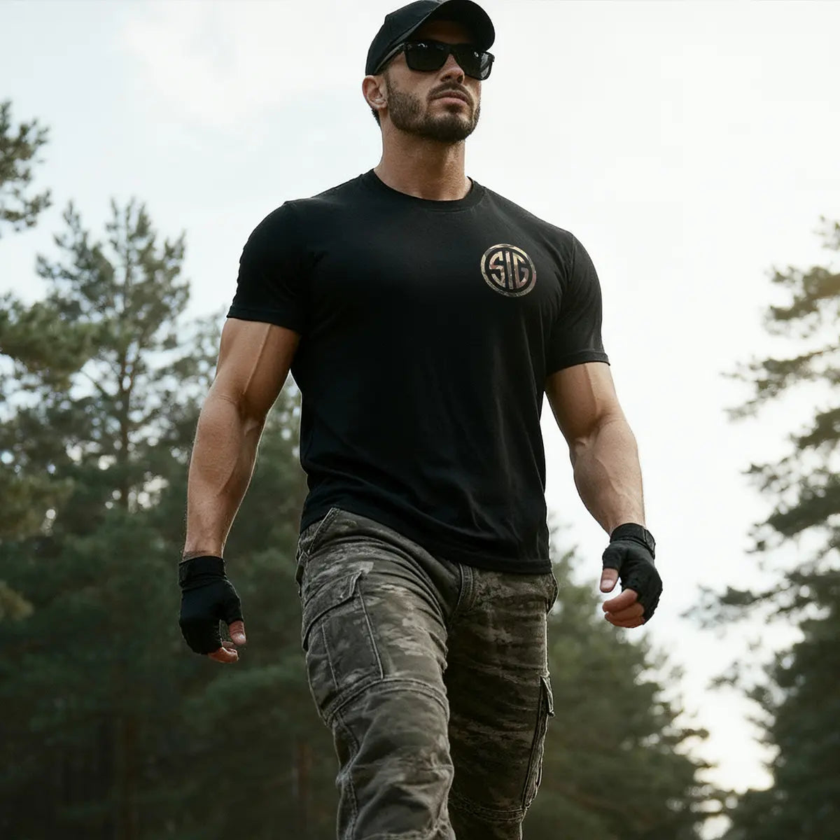 Sig Sauer Never Settle Printed Men's T-shirt