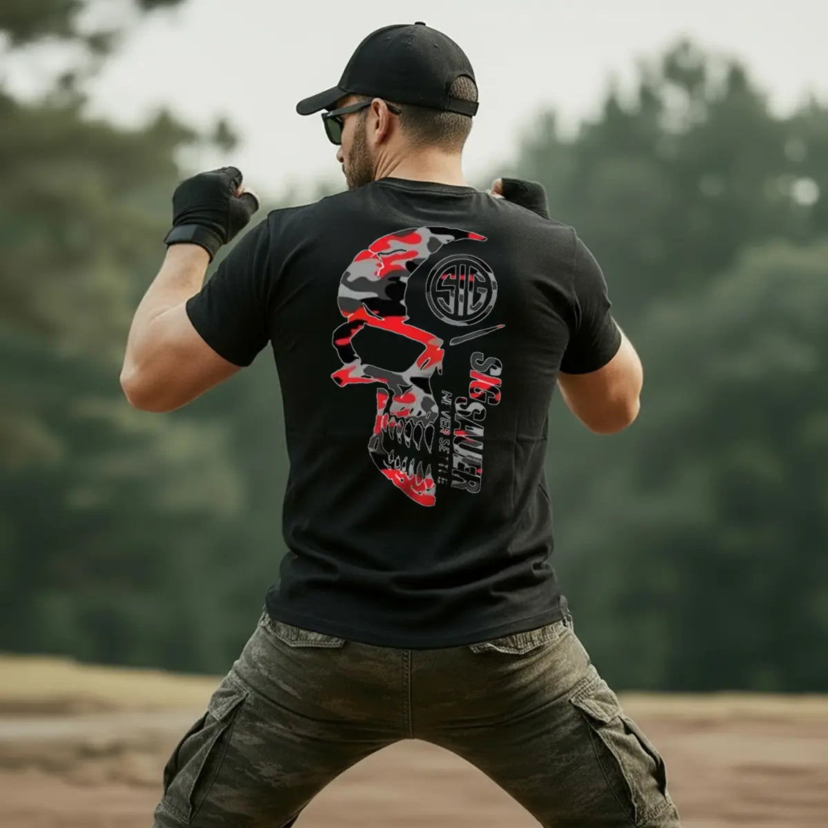 Sig Sauer Never Settle Printed Men's T-shirt