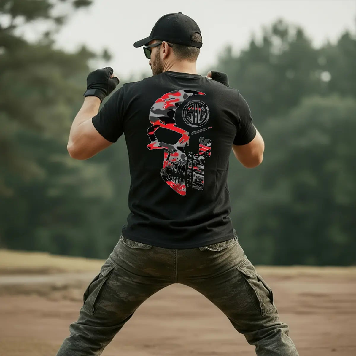 Sig Sauer Never Settle Printed Men's T-shirt