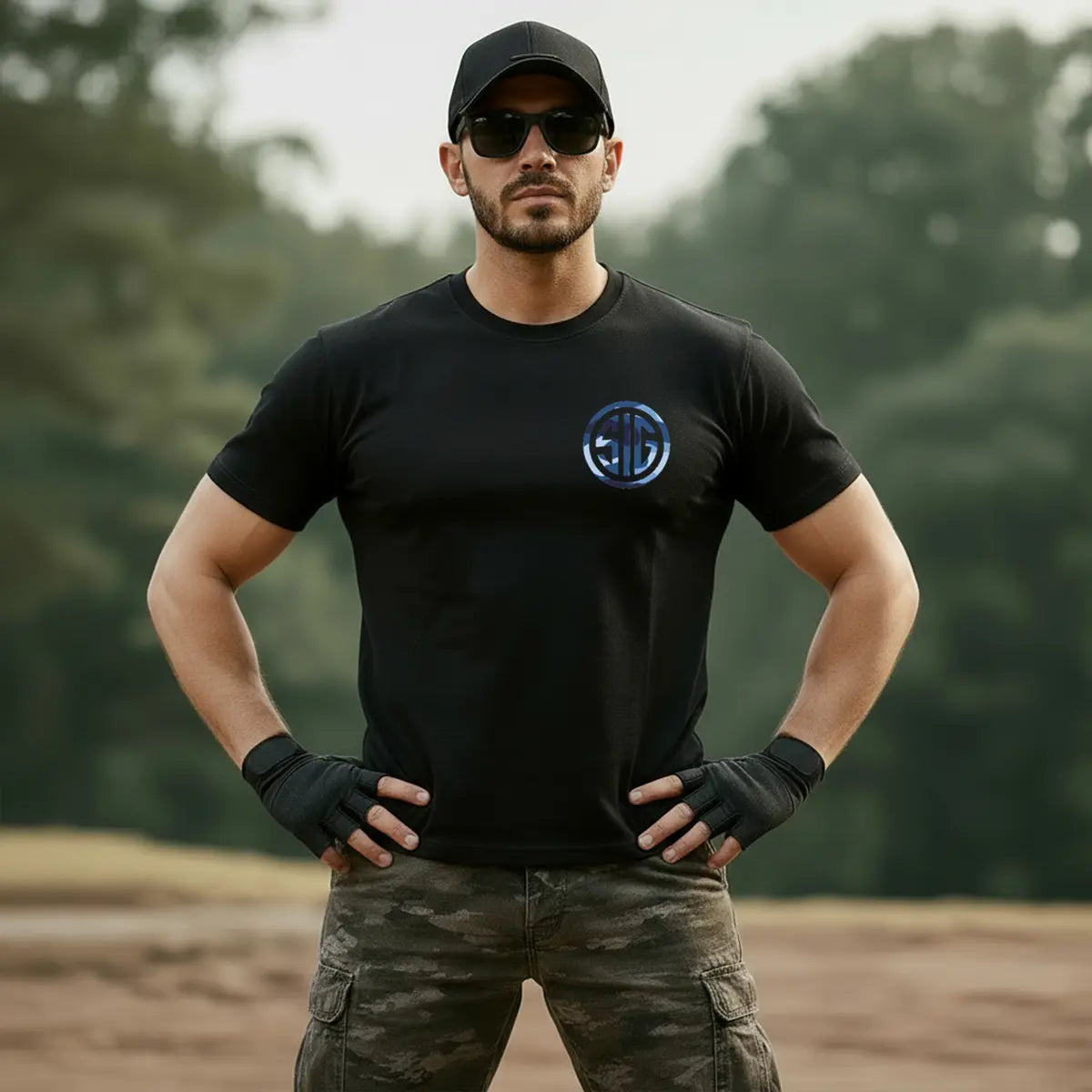 Sig Sauer Never Settle Printed Men's T-shirt