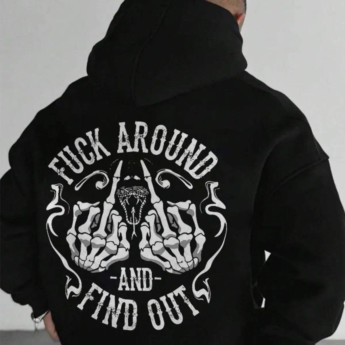 Fu*k Around And Find Out Printed Fleece-lined Unisex Hoodie