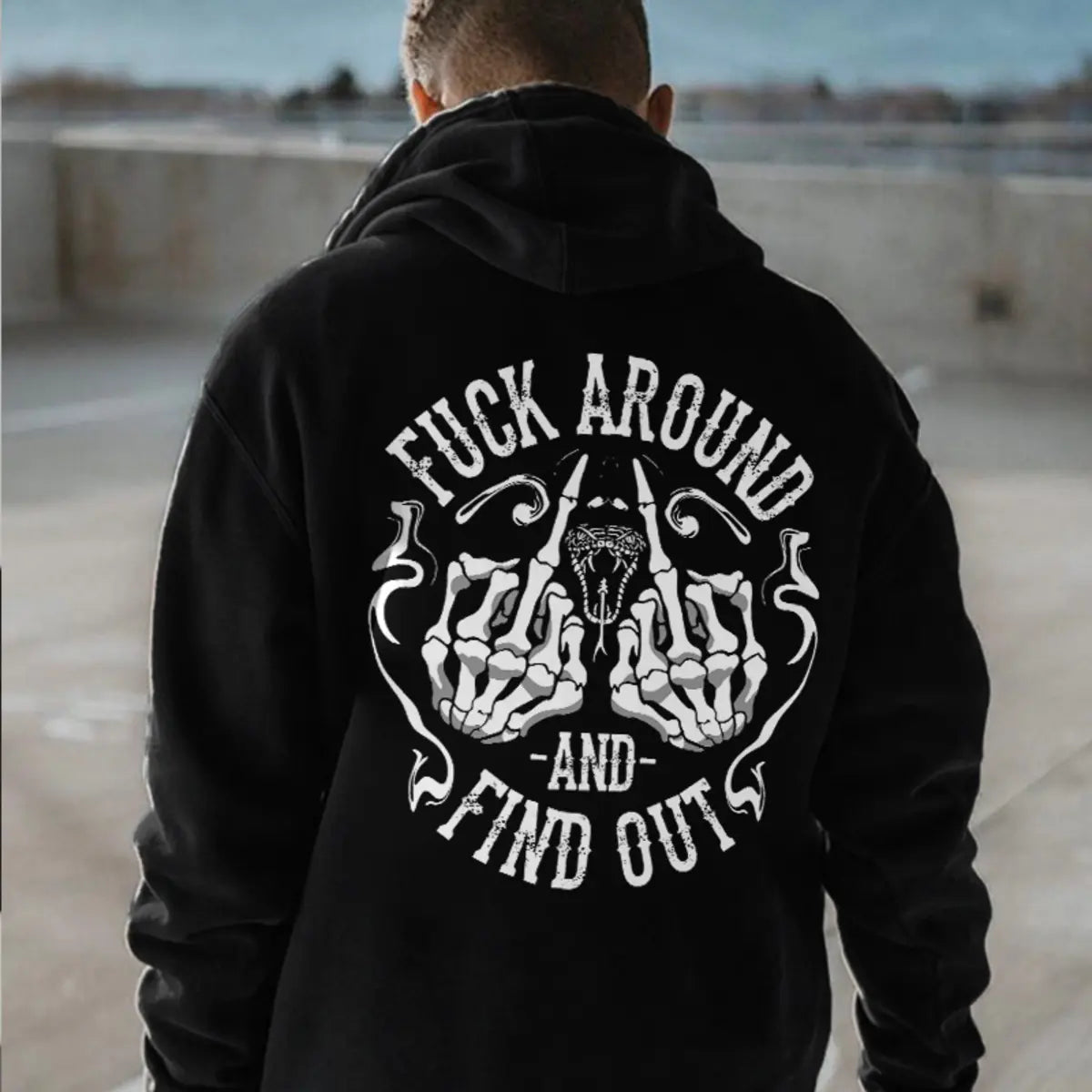 Fu*k Around And Find Out Printed Fleece-lined Unisex Hoodie